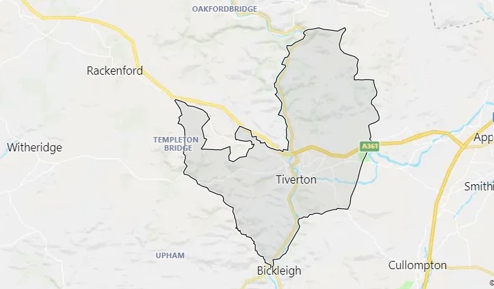 Tiverton Borough boundary